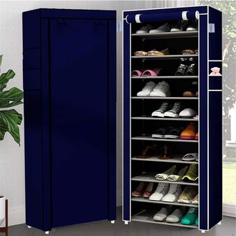Zapatero con 10 niveles para almacenar y organizar zapatos con funda a  prueba de polvo, almacena hasta 30 pares de zapatos (58 x 28 x 170 cm), de  la