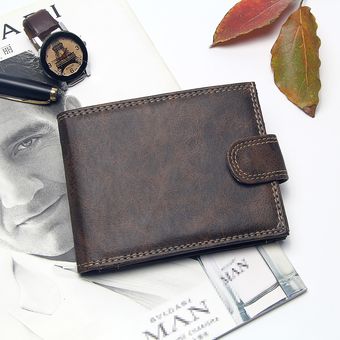 Luxury Designer Mens Wallet Cuero PU Bifold Wallets cortos 