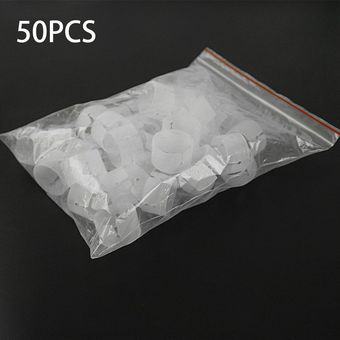 50pcs Anillos globo de plástico hebilla de la cerradura del arco carpeta clip conveniente conector 