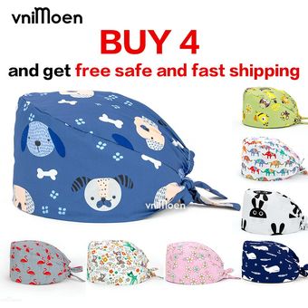 #cap Gorra impresa de algodón puro para médicos,gorro ajustable de alta calidad,tur 