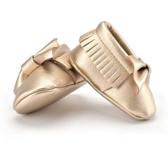 Bebé Casual PU Cuero Tassels Bowknot Interior Niño Sole Suela Soft Soft 