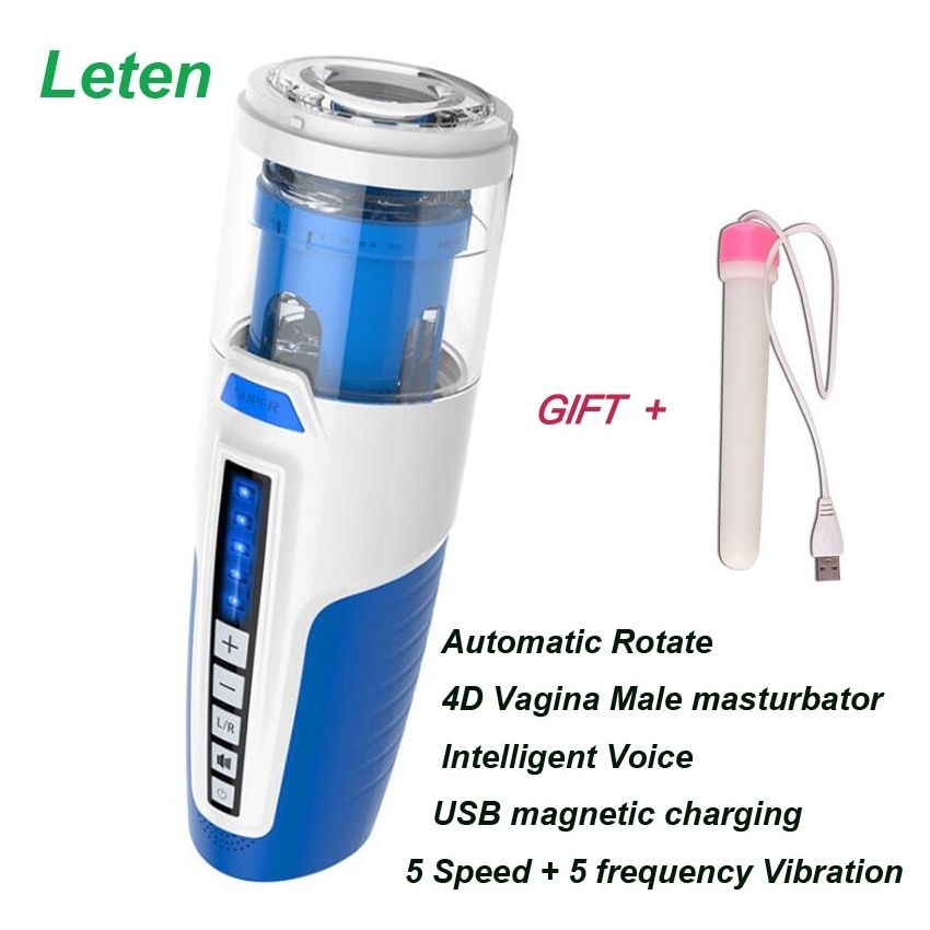 Leten Automatic Rotate 4D Vagina Real Pussy Masturbator