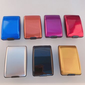 Titular de la tarjeta RFID estilo de la carpeta de múltiples funciones de luz de aluminio de seguridad sencilla Titular de la tarjeta RFID estilo de la carpeta de múltiples funciones de luz de aluminio de seguridad sencilla