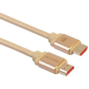 Cable compatible con HDMI de 1080p Cable de metal con chapado en oro 3D para TV LCD 