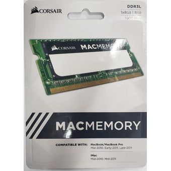 Corsair - Macmemory RAM para MAC Corsair Ddr3l 8 Gb
