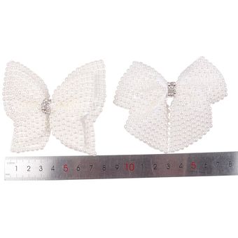 Pelo De Perla Blanca Butterfly Con Horquilla Niña Boutique 