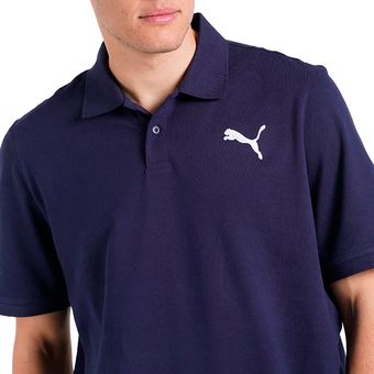 Camiseta Polo Essentials Piqué-Azul