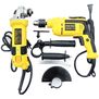 Combo Taladro Percutor 1/2 1180W Y Pulidora 4 1/2 1250W Trabajo Pesado