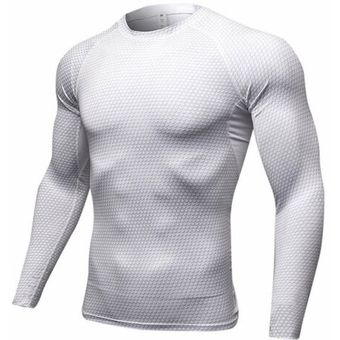 Hombre Manga corta Camiseta Deportes Fitness Gimnasio de Capa Base Compresión Ajustado Prendas para el torso 