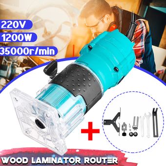 Práctico enrutador laminador eléctrico de madera de 220 V 1200 W 35000 