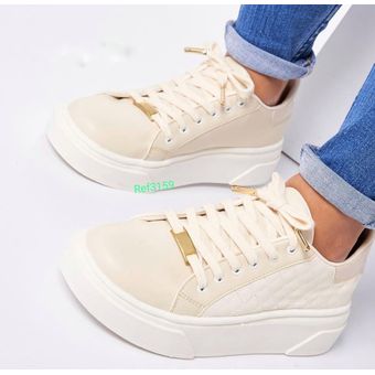 Bello Tenis De Hombre Color Blanco Cómodo Casual Tendencia 2023