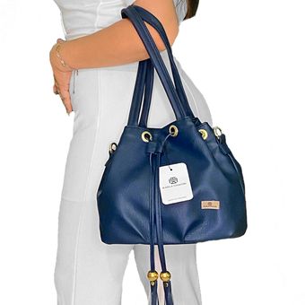 Cartera best sale azul mujer