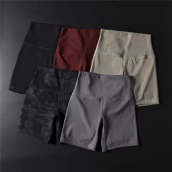 #Black pantalones cortos elásticos sin costuras para mujer,mallas de entrenamiento para gimnasio,F 