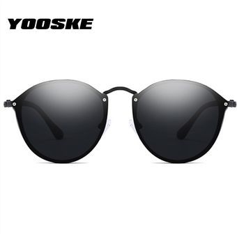 YOOSKE-gafas sol redondas mujer hombresol sin 