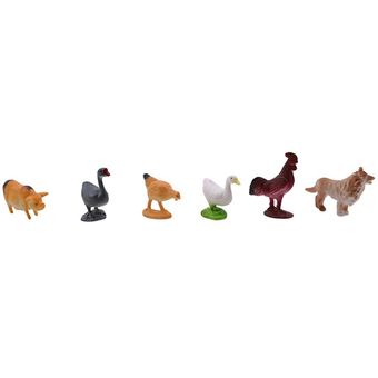 Conjunto de 12 unidades de juguetes para niños de Animal PEQUEÑO juego de HON 