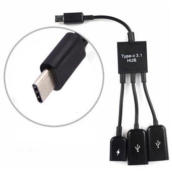 GENERICO Alargador Usb Hub 4 Puertos Extension