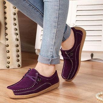 Flats Zapatos Gamuza Casual Para Mujer -púrpura | Linio México -  GE598FA0U3AT8LMX