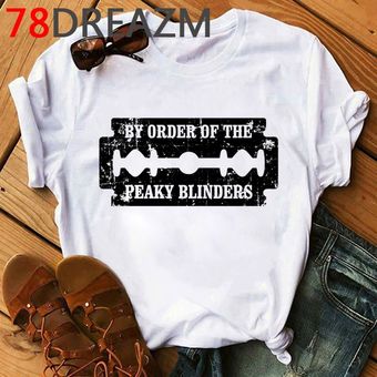 Camiseta Peaky Blinders camiseta de verano para hombre camiseta de Hip Hop ropa informal de moda con dibujos animados Unisex camisetas superiores de gráficos 90s a la moda para hombre 