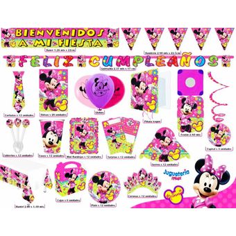 Kit Fiesta Piñata Minnie Mouse Decoración Completa
