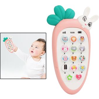 regalo de aprendizaje para bebés Juguete Musical de simulación con Control remoto para niños juguete de teléfono móvil 