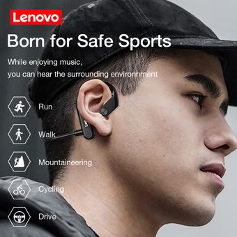 Negro Lenovo X3 Auriculares Bluetooth de conducción ósea 