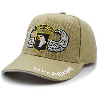 Gorra Táctica Militar 101st Airborne Deportiva Beige RF 326 