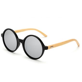Gafas de sol redondas femeninas gafas de sol de bambúmujer 