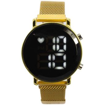 Reloj Digital Zeit Unisex Casual Correa De Mesh Luz Led-Dorado | Linio  México - ZE529FA08JT5RLMX