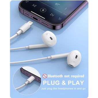 Auriculares con micro y remoto para iPhone 12/12 pro, iphone 13
