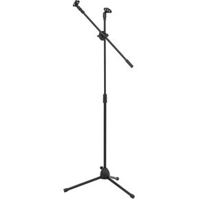 Pedestal para Microfono Base Doble Boom Atril Profesional