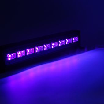 Violeta UV el largo muro de lavar el Control de voz de lámpara Lámpara de baile de efectos especiales-Negro 