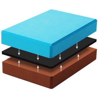 Bloques de Yoga nuevo de doble Color,bloques de espuma EVA para Yoga,proporciona equilibrio de estabilidad para mejorar la fuerza,Pose,accesorios de Yoga S66 