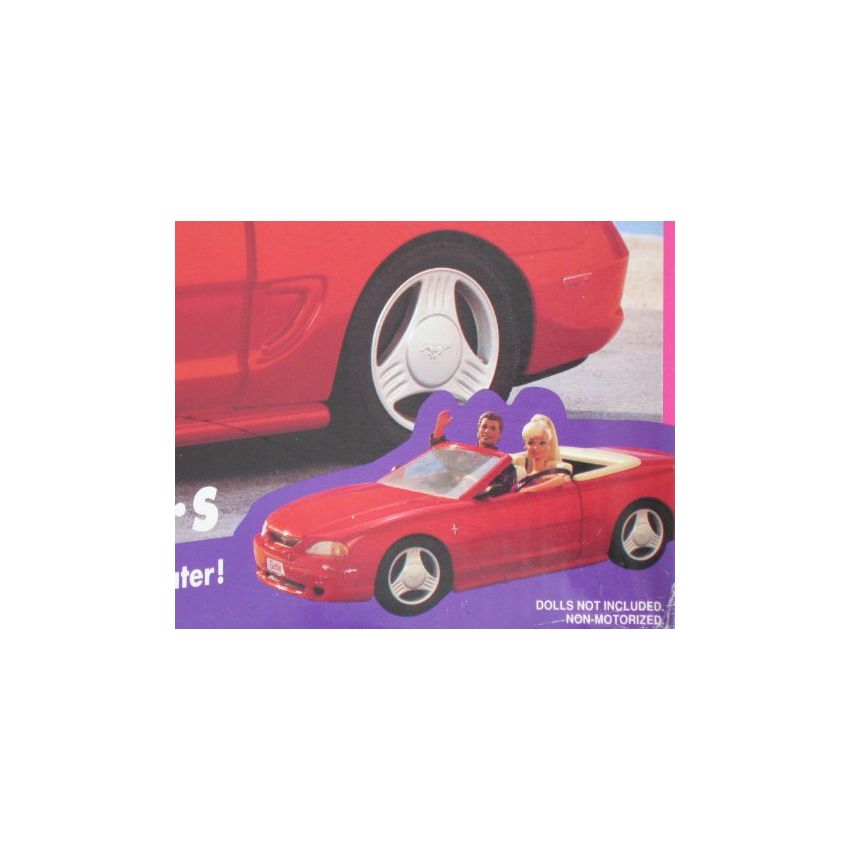 barbie red mustang convertible