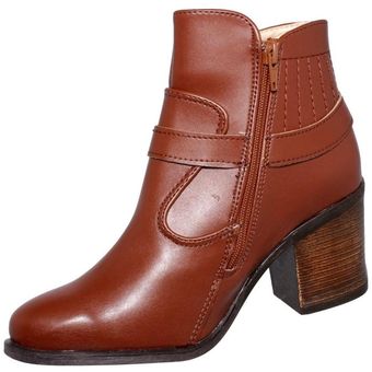 Botas Casuales Para Dama Estilo 3207Ta5 Simipiel Color Tan Linio