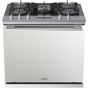 Estufa Whirlpool Gas on Glass Empotrable 30” WER9100S