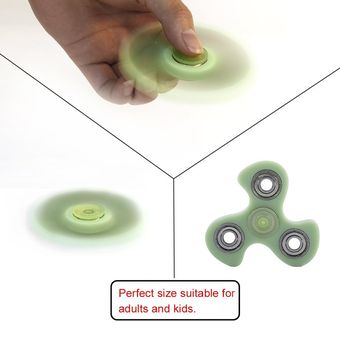 Intermitente dedo de la mano Spinner Tri-Spinner fluorescente Juguetes Mano Spinner Juguetes 