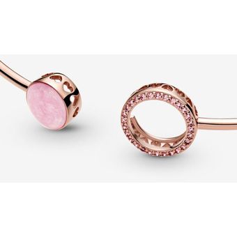 925 Pulsera De Encanto De Plata Esterlina Rosa Margarita De 