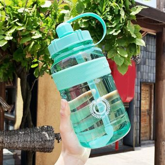 De gran capacidad de la botella de agua Copa de paja Copa de la aptitud de deportes acuáticos de taza plástica 