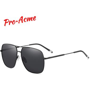 Pro Acme Sunglasses Men Polarized Designer Square Metal Sun 