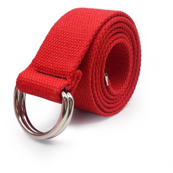Cinturón de lona de Nylon neutro de moda de 130cm con anillo en D  c 