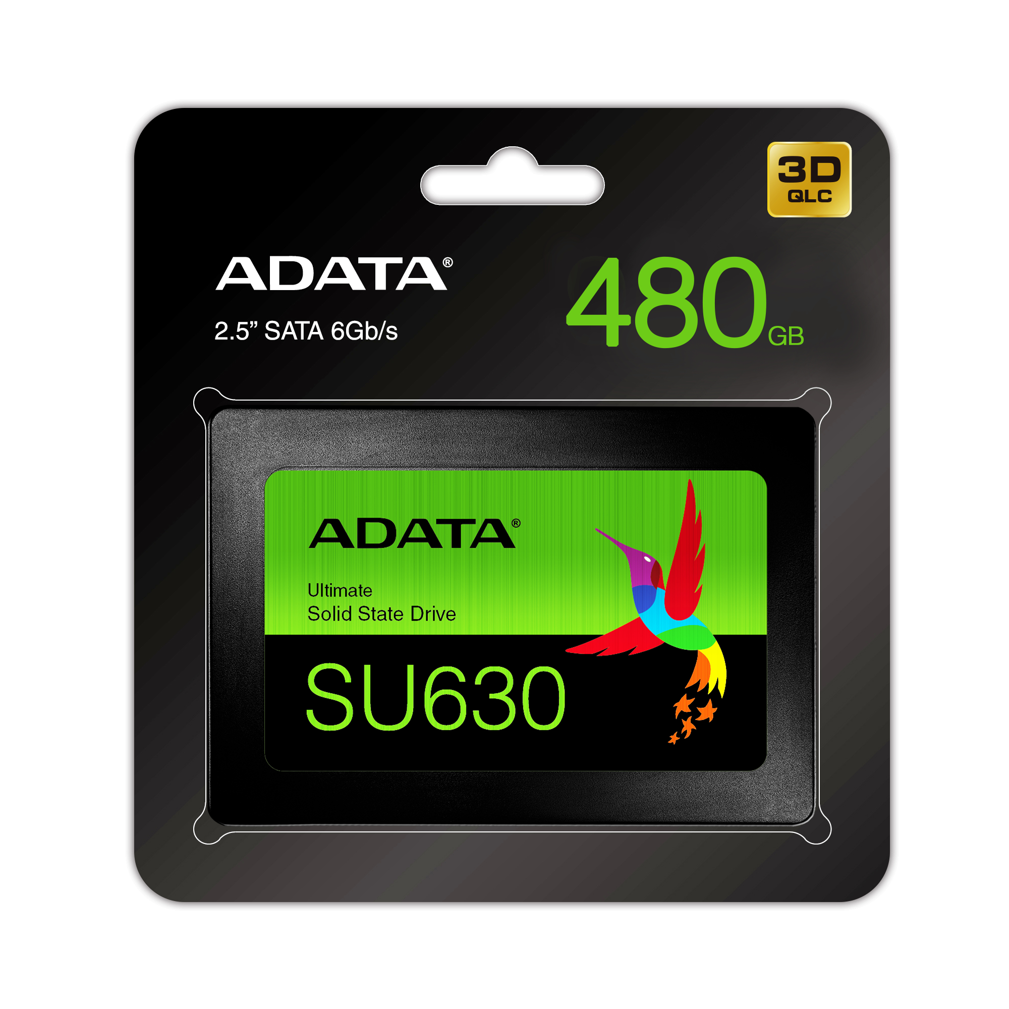 ADATA Unidad de Estado Sólido SSD SU630 480GB 3D NAND , SATA III,QLC,2.5