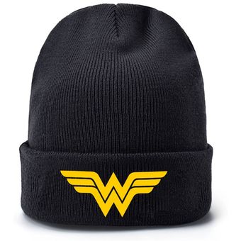 #Style 4 Super Manga Hero Comic gorras de béisbol tejidas invierno cálido sombreros hombres mujeres niños niñas elástico negro 