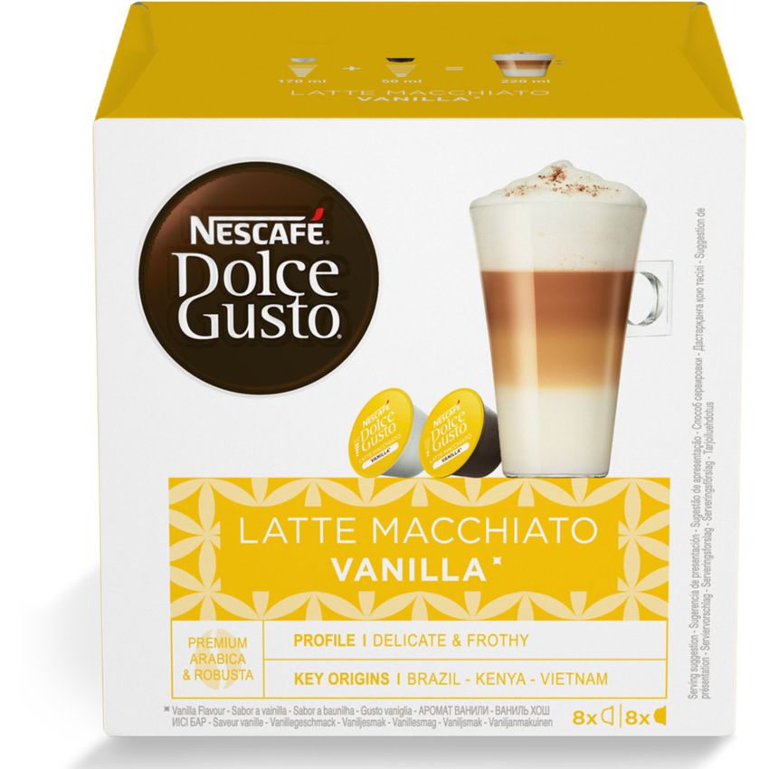 Cápsulas de Café NESCAFÉ® DOLCE GUSTO® Latte Macchiato