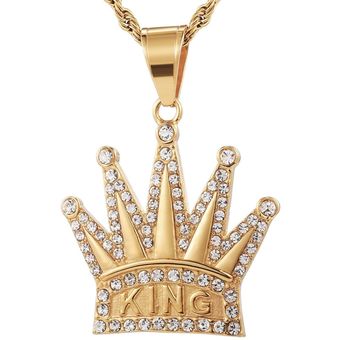 Corona de Rey Dorada de 55 cm