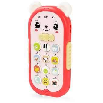 música relajante Juguetes de teléfono móvil con sonido para bebé Educación Temprana juguetes educativos multifuncionales para bebé iluminación 