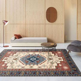 tapete de estilo Alfombra Bohemia personalizada para sala de estar 