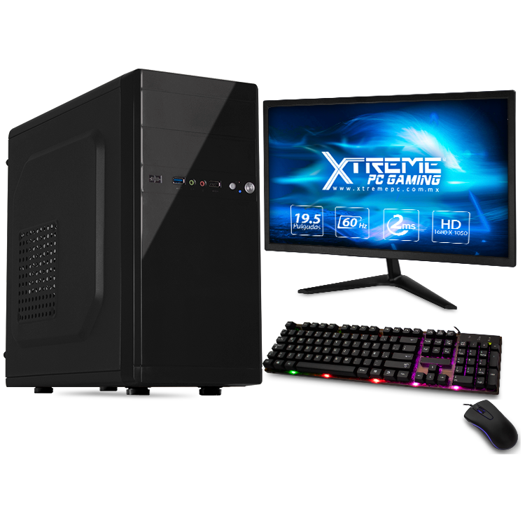 Xtreme PC Gamer AMD Radeon Dual Core 8GB 500GB Monitor 19.5 WIFI