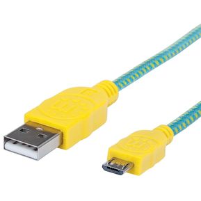MANHATTAN - CABLE USB V2.0 A-MICRO B 1.0M TEXTIL TURQUESA/AM...