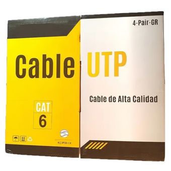 Cable UTP Cat 6 100% Cobre x 305 mts - Internacional de Eléctricos