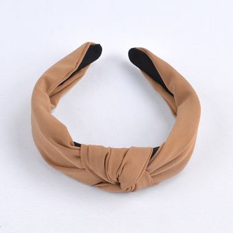 Diadema ancha de 4CM diadema de terciopelo de esponja gruesa a la moda para mujer accesorios de aro de pelo para mujer solid khaki 